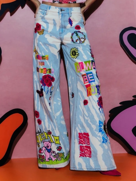 Alice + Olivia Denim - Alice + Olivia Grateful Dead Amazing Jean size 26